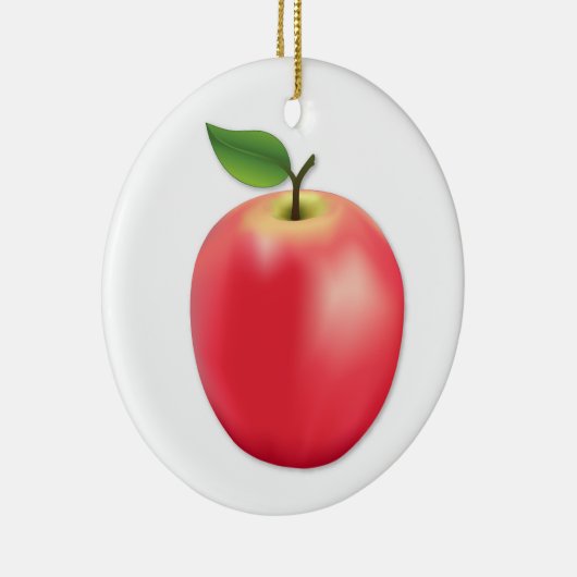 Pas je Apple aan Keramisch Ornament (Rechts)