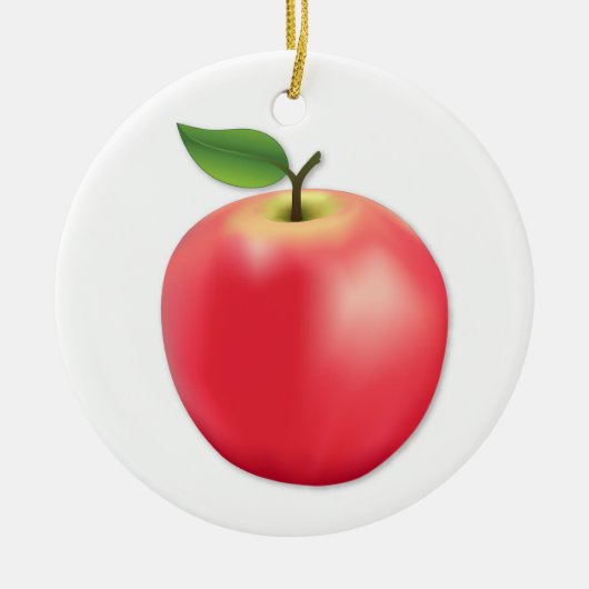 Pas je Apple aan Keramisch Ornament (Voorkant)