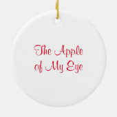 Pas je Apple aan Keramisch Ornament (Achterkant)