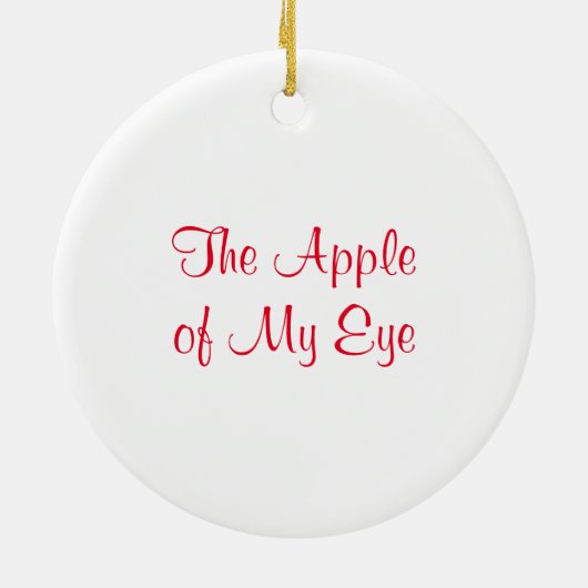 Pas je Apple aan Keramisch Ornament (Achterkant)