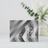 Pas je cadeaubon aan met tekst en achtergrondinfor briefkaart (Staand voorkant)