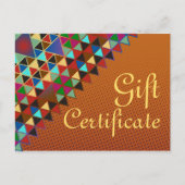 Pas je cadeaubon aan met tekst en achtergrondinfor briefkaart (Voorkant)