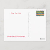 Pas je cadeaubon aan met tekst en achtergrondinfor briefkaart (Achterkant)