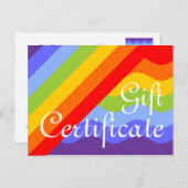 Pas je cadeaubon aan met tekst en achtergrondinfor briefkaart (Voorkant / Achterkant)