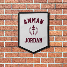 Pas je City Jordan Wall Art Pennant aan Wimpel