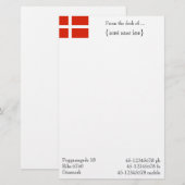 Pas je Dannebrog aan! Briefpapier (Voorkant / Achterkant)