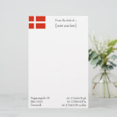 Pas je Dannebrog aan! Briefpapier (Staand voorkant)