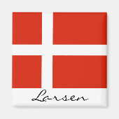 Pas je Dannebrog aan! Magneet (Voorkant)