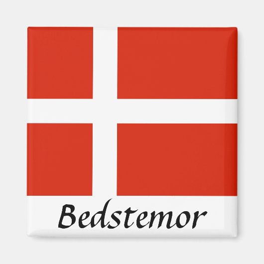 Pas je Dannebrog aan! Magneet (Voorkant)