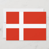 Pas je Dannebrog aan! partijuitnodiging Kaart (Voorkant)