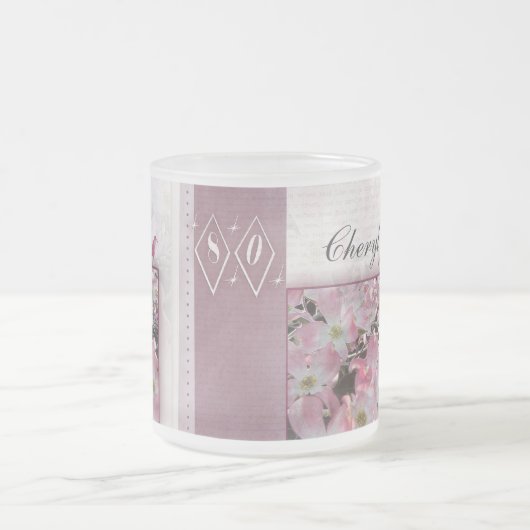 Pas je eigen 80ste verjaardag aan matglas koffiemok (Center)