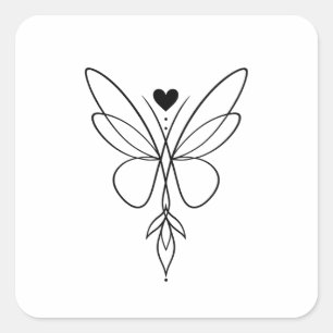 Pas Je Eigen Aan Vierkante Sticker