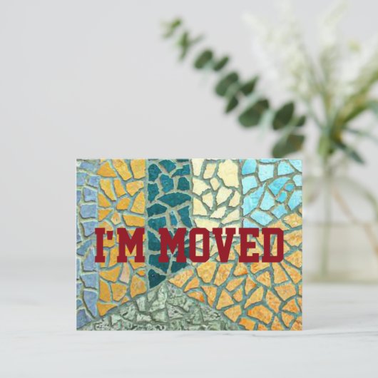 Pas je eigen briefkaart aan met tekst & backgr. (Staand voorkant)