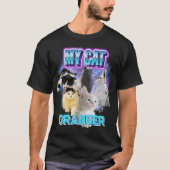 Pas je eigen Cat Bootleg 90's Style Photo T-shirt (Voorkant)