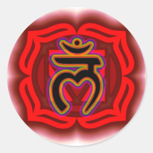 Pas je eigen Chakra Root Chakra aan Ronde Sticker