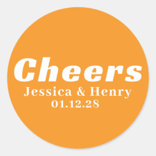 Pas Je Eigen Eenvoudige Stijlvolle Minimalistische Ronde Sticker