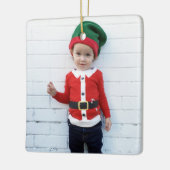 Pas je eigen foto aan keramisch ornament (Links)