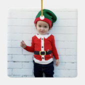 Pas je eigen foto aan keramisch ornament (Achterkant)