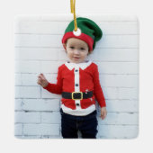 Pas je eigen foto aan keramisch ornament (Voorkant)