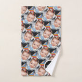 Pas je eigen foto patroon Monogram aan Bad Handdoek (Handdoek)