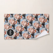 Pas je eigen foto patroon Monogram aan Bad Handdoek (Handdoek)