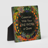 Pas je eigen Fun Floral  Inspirivity aan Fotoplaat (Voorkant)