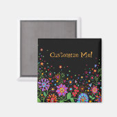 Pas je eigen Fun Floral Inspirivity Magnet aan (Voorkant / Achterkant)