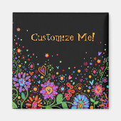 Pas je eigen Fun Floral Inspirivity Magnet aan (Voorkant)