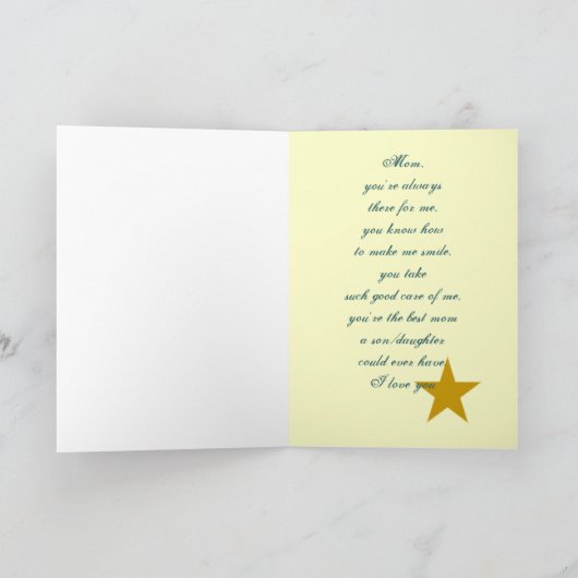 Pas je eigen kaart aan mama aan (Binnen)