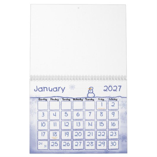 Pas je eigen kalender (Jan 2027)