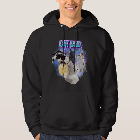 Pas je eigen kat mam bootleg 90s stijl foto hoodie (Voorkant)