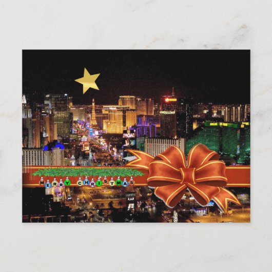 Pas je eigen kerstBriefkaart in Las Vegas aan Briefkaart (Voorkant)