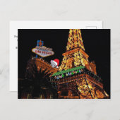 Pas je eigen kerstBriefkaart in Las Vegas aan Briefkaart (Voorkant / Achterkant)