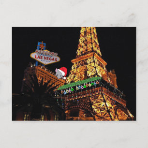 Pas je eigen kerstBriefkaart in Las Vegas aan Briefkaart