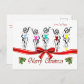 Pas je eigen kerstBriefkaart in Las Vegas aan Briefkaart (Voorkant / Achterkant)