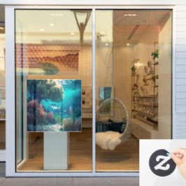 Pas je eigen leven onder water van Zee aan voor vi Raamsticker