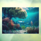 Pas je eigen leven onder water van Zee aan voor vi Raamsticker (Vel 3)