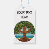 Pas je eigen levensboom aan cadeaulabel (Voorkant)