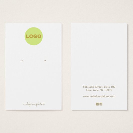 Pas je eigen Logo aan Visitekaartje (Voorkant /achterkant)