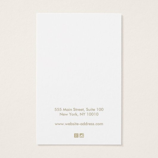 Pas je eigen Logo aan Visitekaartje (Achterkant)