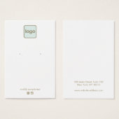 Pas je eigen Logo aan Visitekaartje (Voorkant /achterkant)