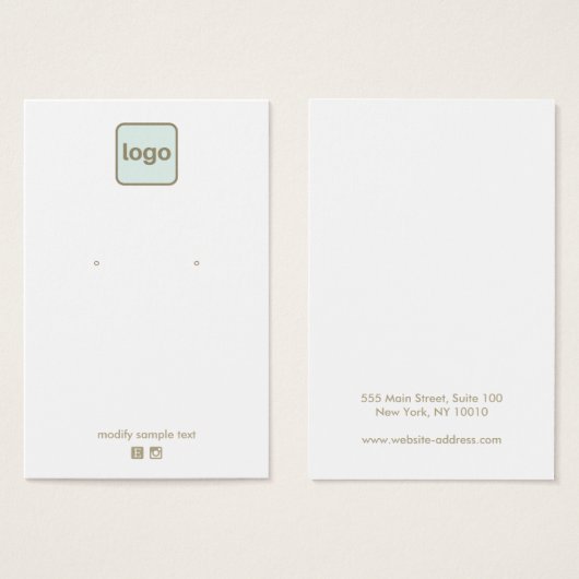 Pas je eigen Logo aan Visitekaartje (Voorkant /achterkant)