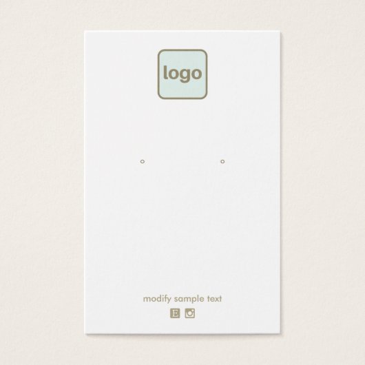 Pas je eigen Logo aan Visitekaartje (Voorkant)