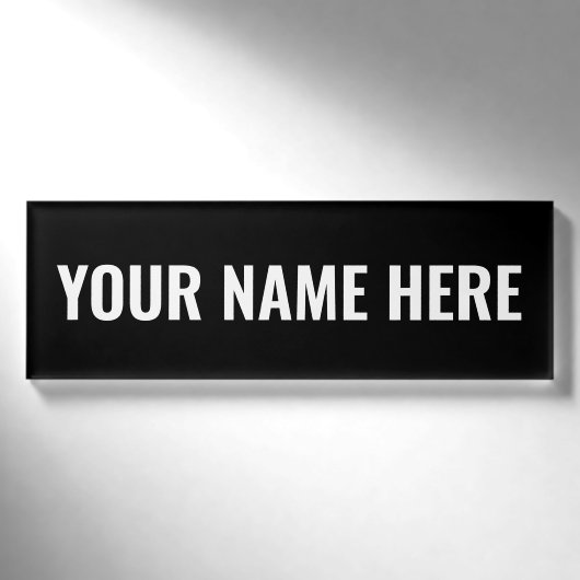 Pas je eigen naambadge (Voorkant)
