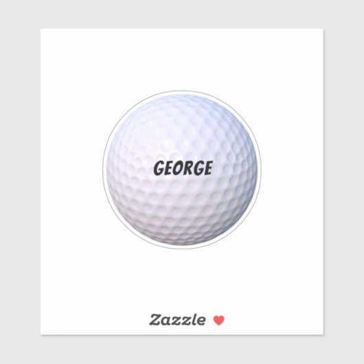 Pas je eigen objecten aan. Golf Ball bijvoorbeeld Sticker (Vel)