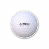 Pas je eigen objecten aan. Golf Ball bijvoorbeeld Sticker (Voorkant)