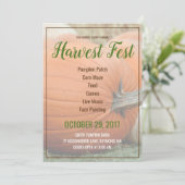 Pas je eigen oogst aan met de beste pompoenuitnodi kaart (Staand voorkant)