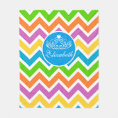 Pas je eigen prinses Tiara aan Fleece Deken (Voorkant)