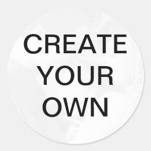 Pas je eigen ronde sticker