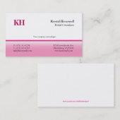 Pas je eigen roze aan visitekaartje (Voorkant / Achterkant)